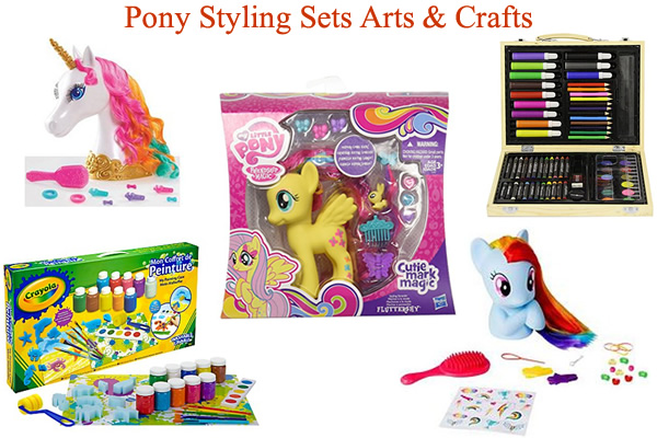 My Little Pony Styling head paint style unicorn toys arts and crafts Aquabeads Crayola