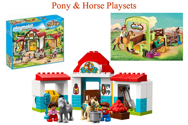 My Little Pony toys horse pony farm animals Playmobil LEGO DUPLO Playsets