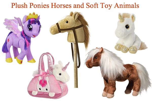 Unicorn Ride on with sound Plush Soft Pony Animal Toys